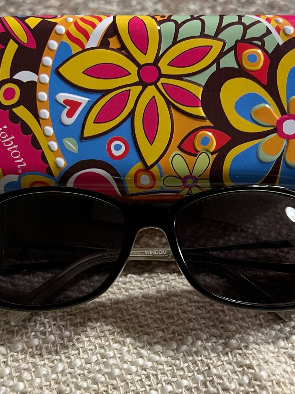 Brighton Black Women's Sunglasses with Dark Lenses